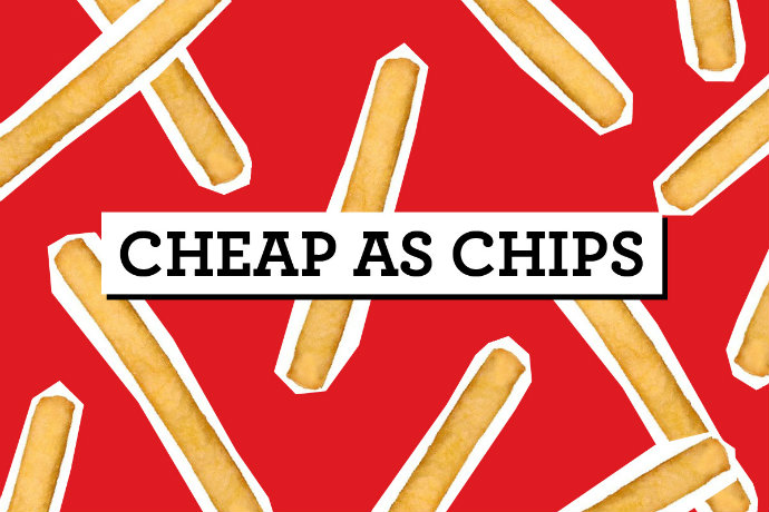 Frame cheap as chips flyer